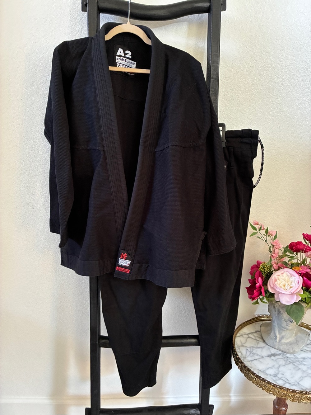 BJJ GI A2 Pride & Sovereign Men's Black Martial Arts Gi Set